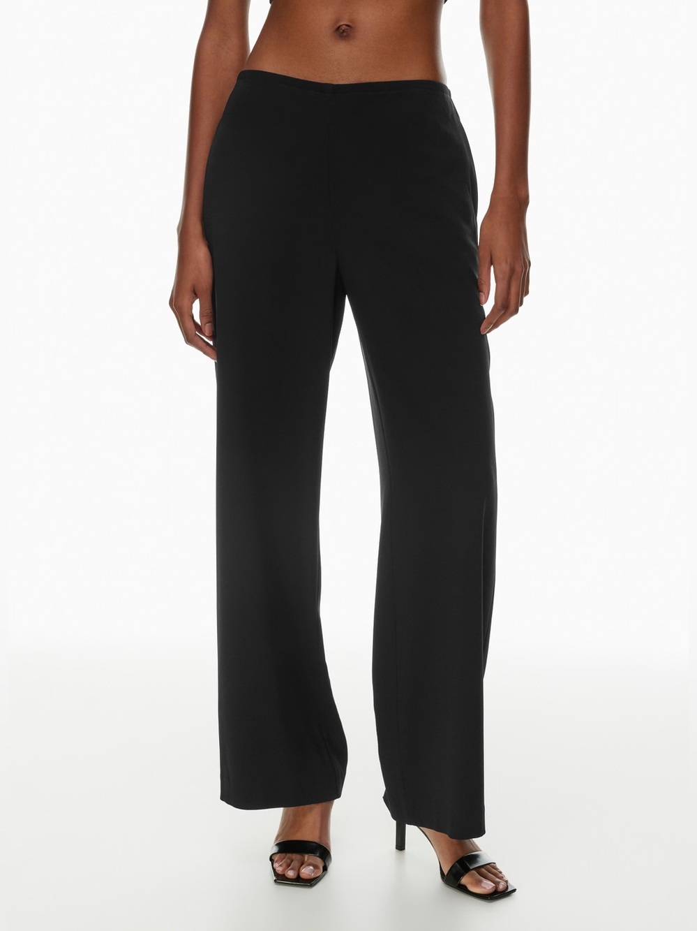 Babaton by Aritzia Wide-Leg Black Women's Pants, Size Large